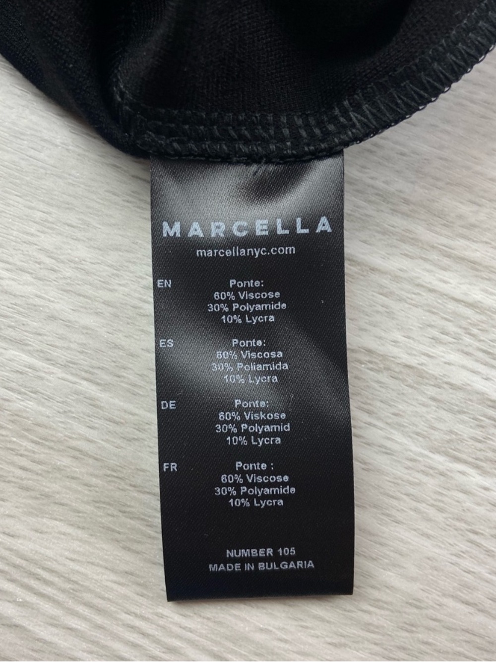 Marcella NYC Manhattan One Shoulder Gown European Ponte Open Back Halter Small - Picture 15 of 16